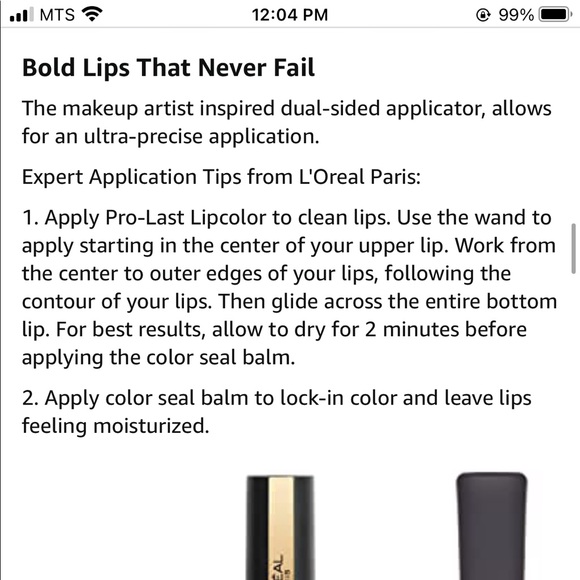 3/$20 👗 NEW L’Oréal Paris Infallible Pro-Last Lip 213 Continual Crimson Red - Picture 6 of 8